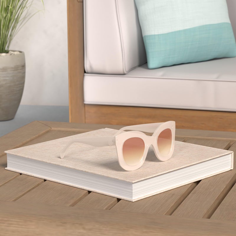 FEISEDY Retro Oversized Square Horn Sunglasses Semi Cat Eye Butterfly Glass Big Thick Bold Frame B2572 - Image 2